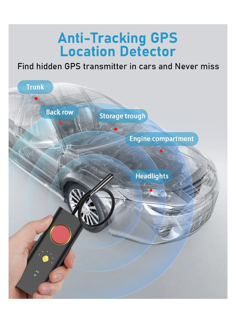 Portable Hidden Camera Detectors,GPS Tracker Detector,Anti Spy Wireless Signal Scanner,Listening Device Detector,6 Levels Sensitivity,36H Working Time Infrared Finder For Home Office Travel Car - Image 4